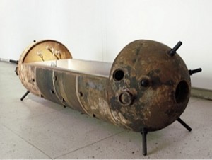 Nothing says cozy like a sea mine tub!