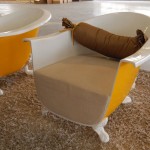 tub chair orange